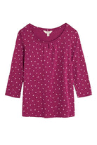 Seasalt Appletree Top - Little Sponge Spot Magenta