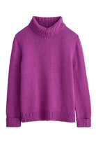 Seasalt Braque Lambswool Blend Roll Neck Jumper - Wild Orchid