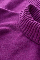 Seasalt Braque Lambswool Blend Roll Neck Jumper - Wild Orchid