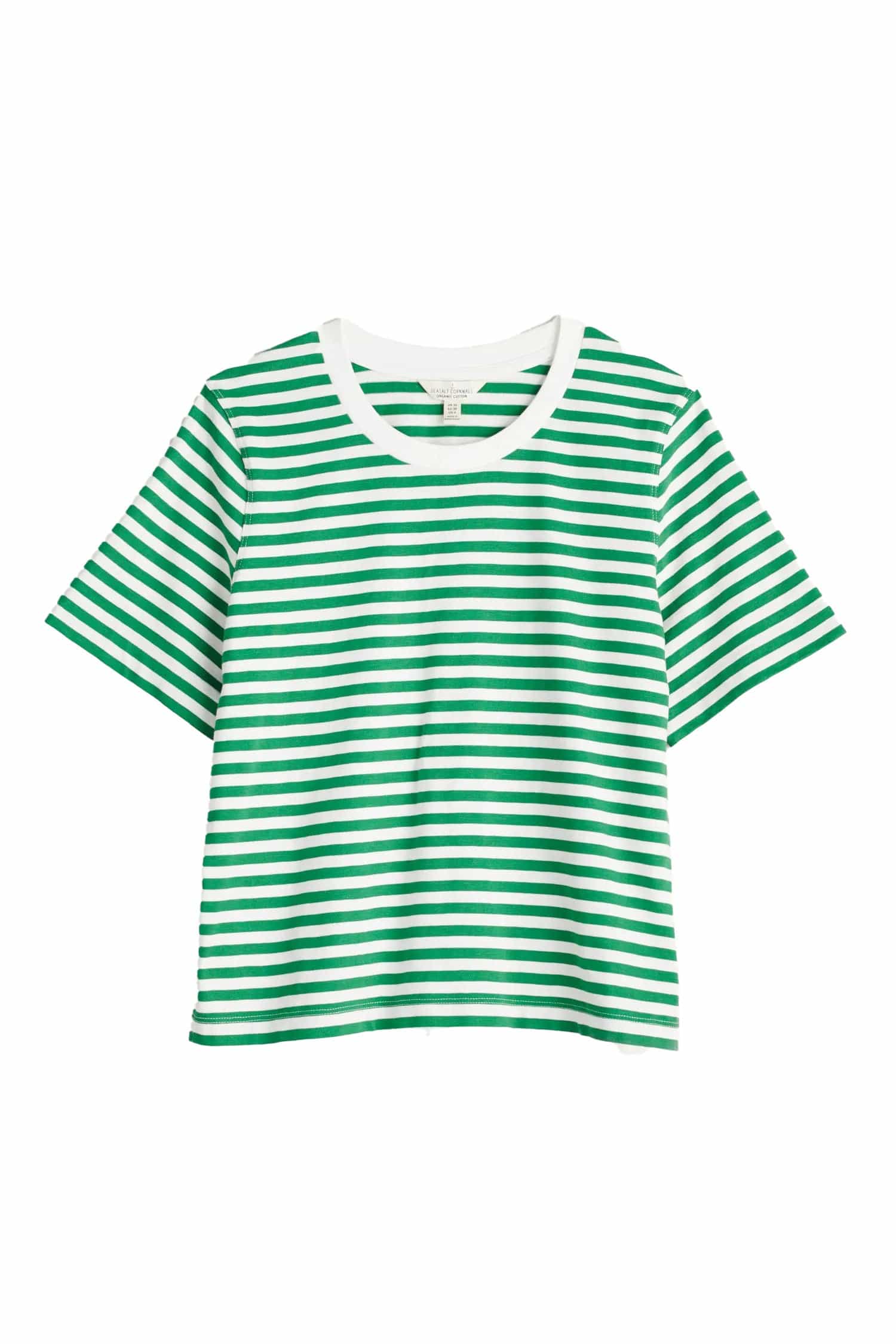 Seasalt Copseland Striped T-Shirt - Mini Cornish Island Chalk