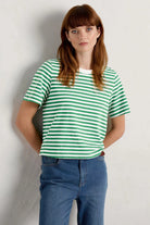 Seasalt Copseland Striped T-Shirt - Mini Cornish Island Chalk