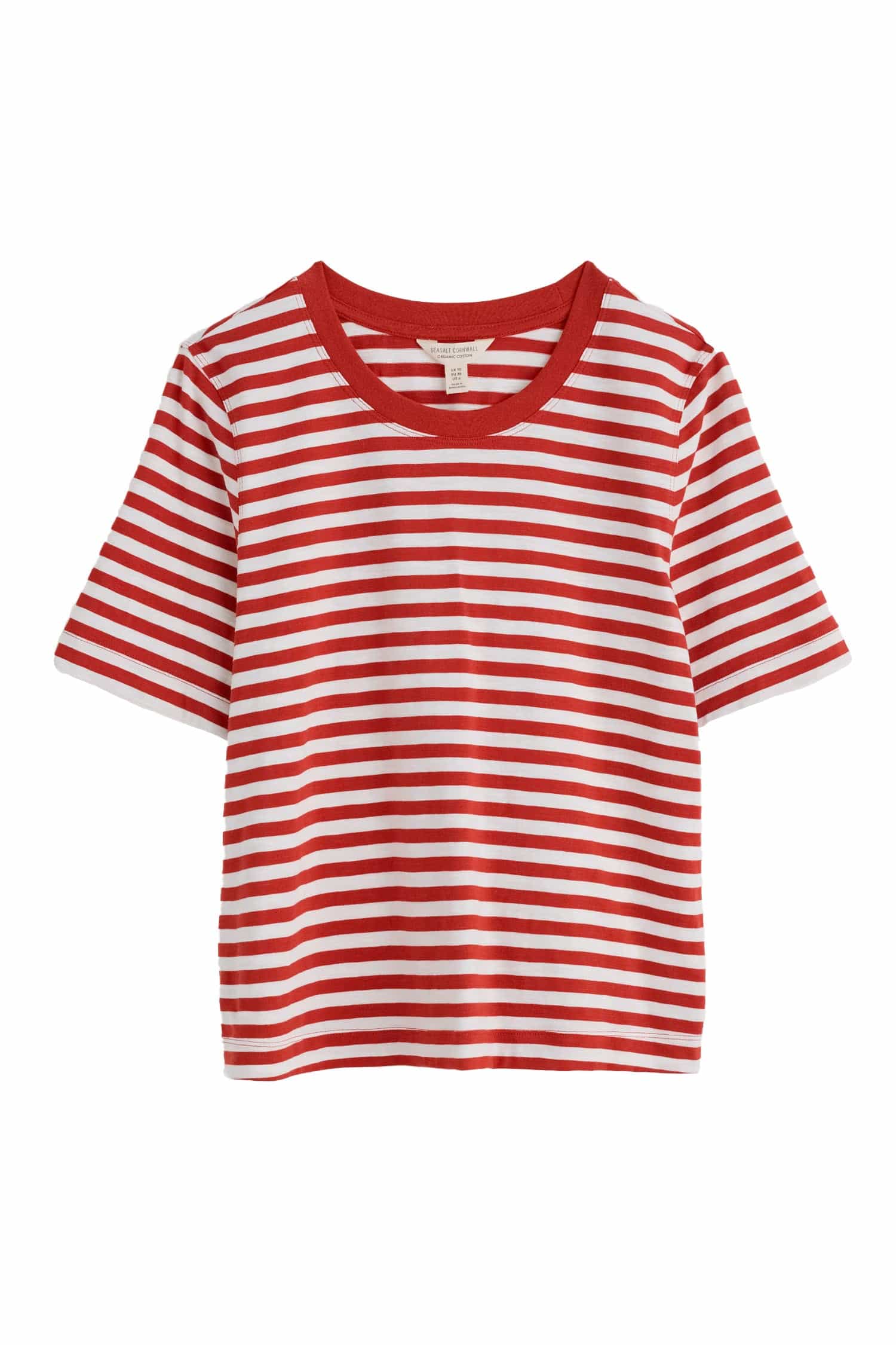 Seasalt Copseland T-Shirt - Mini Cornish Chalk Dark Cinnamon