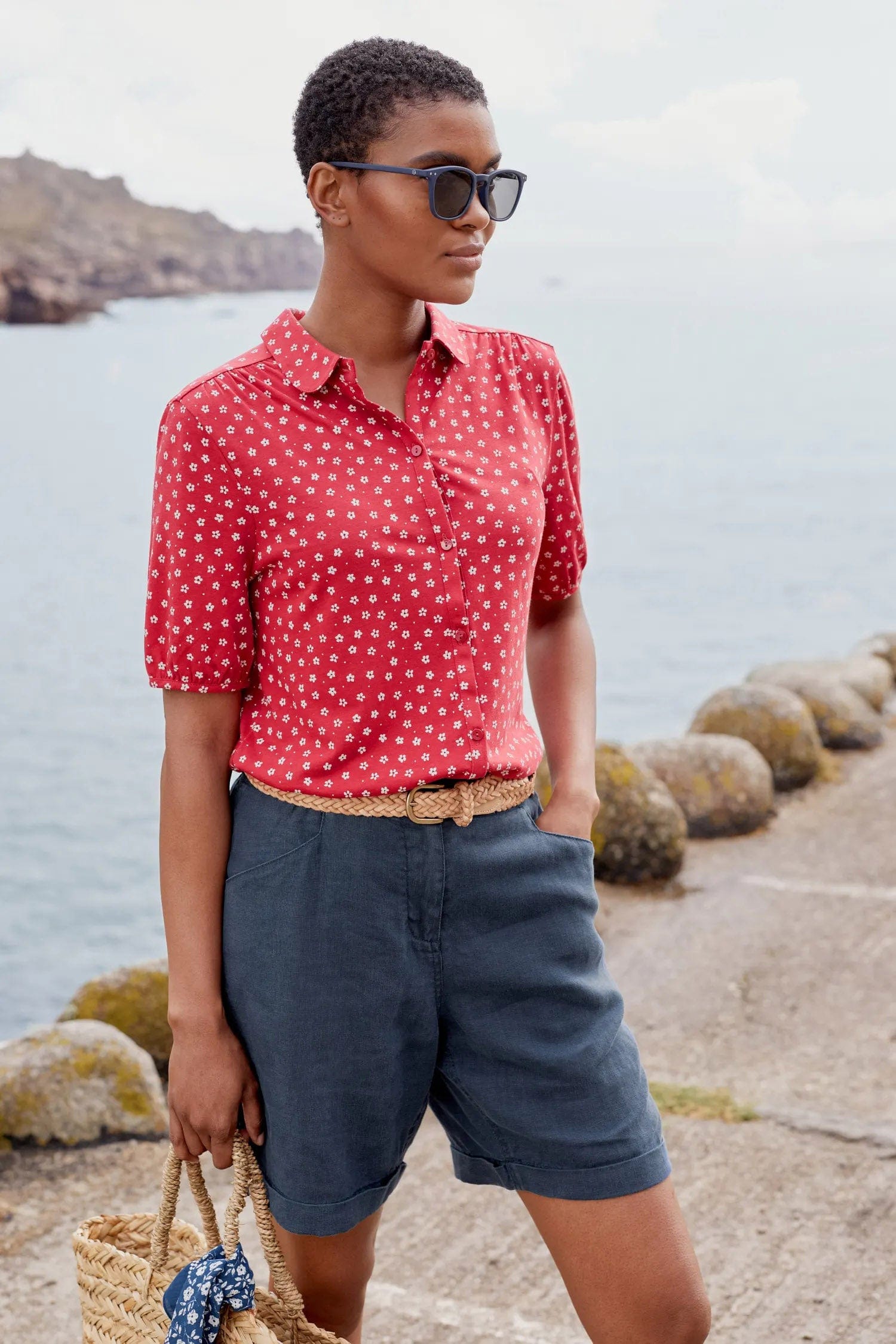 Seasalt Embrace Shirt - Summer Ditsy Rudder