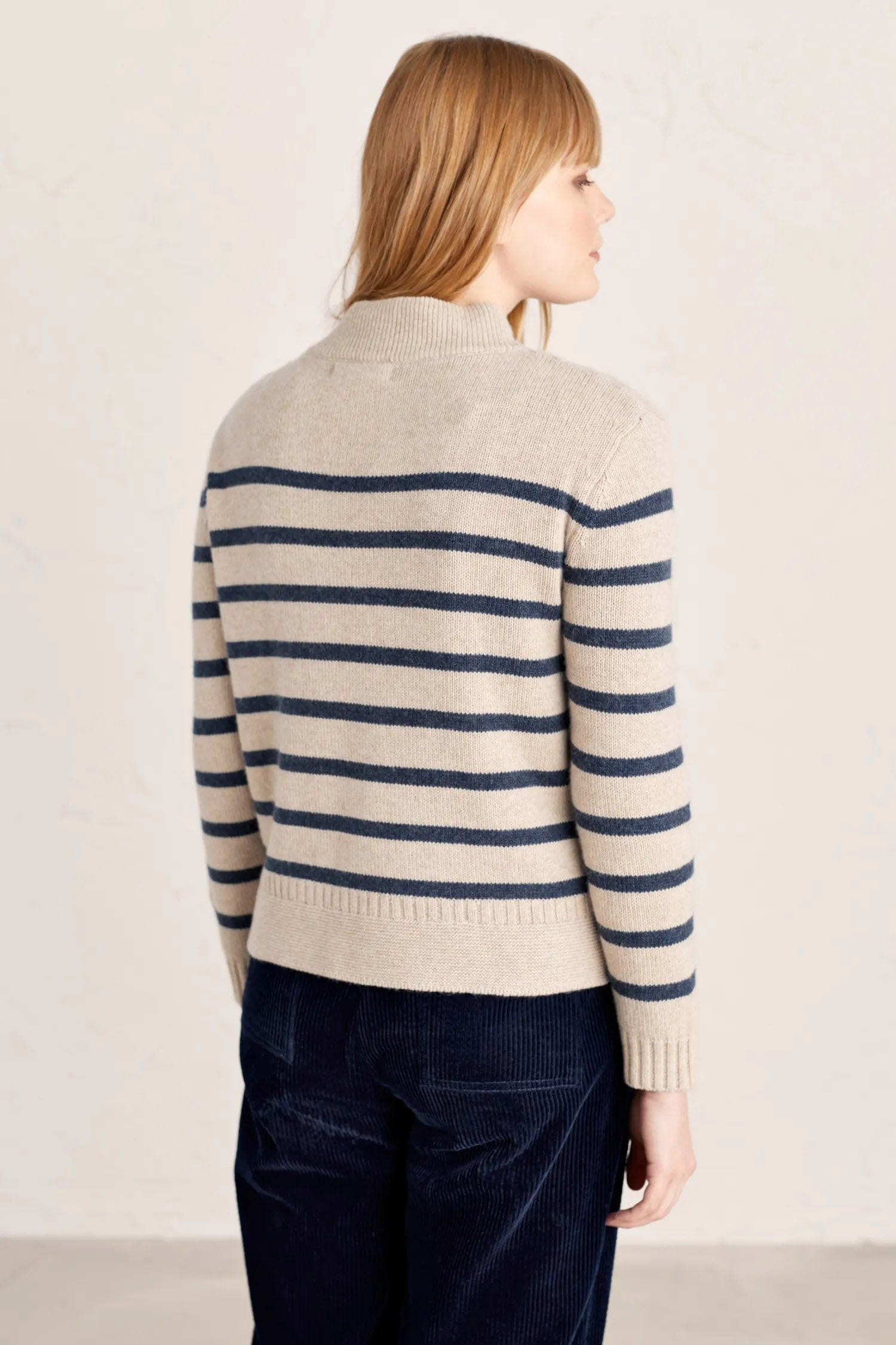 Seasalt Jetty Reach Jumper - Ahoy Magpie Aran