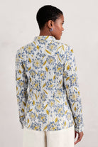 Seasalt Larissa Organic Cotton Shirt - Agapanthus Lino Chalk