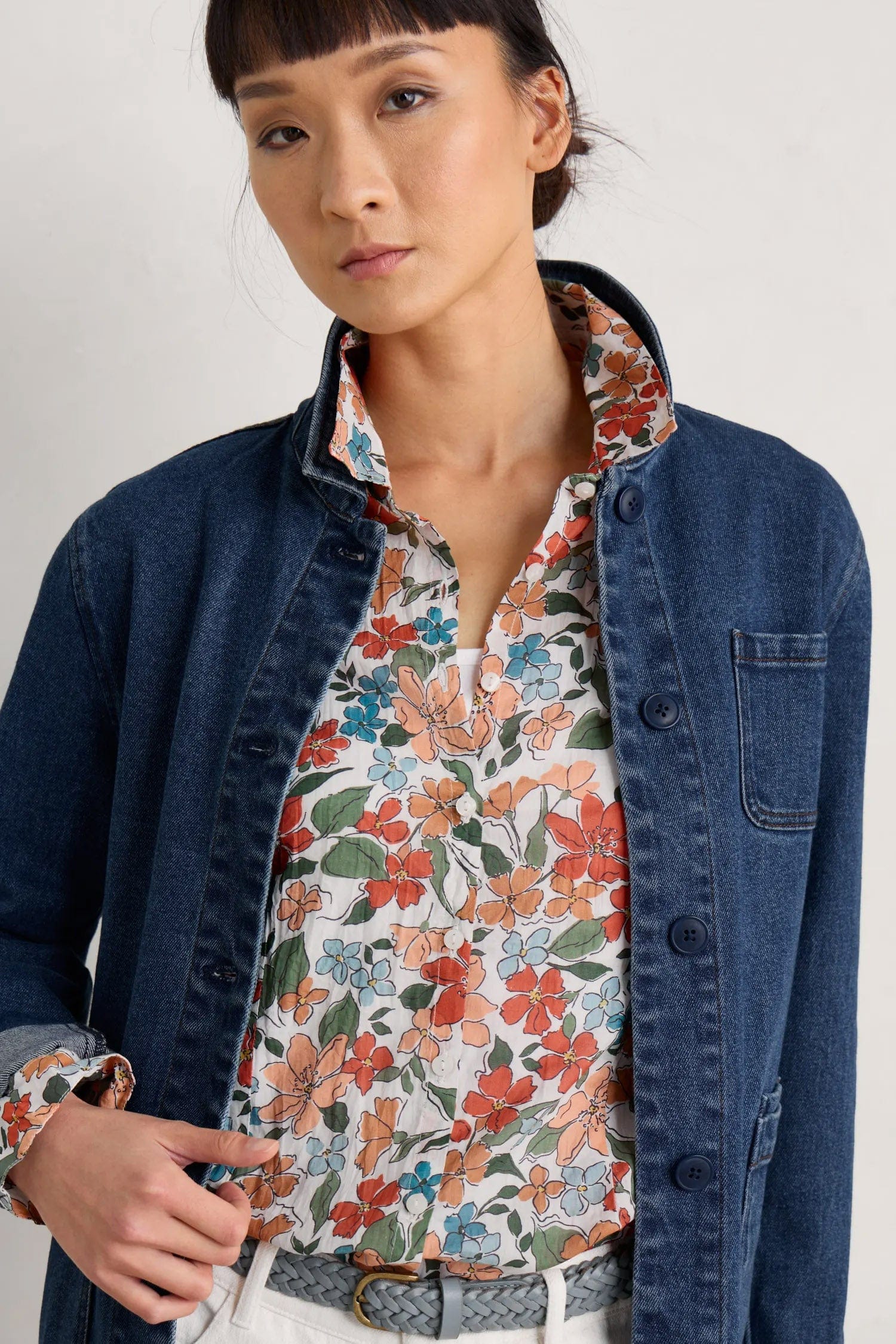 Seasalt Larissa Shirt - Anemone Vintage Chalk