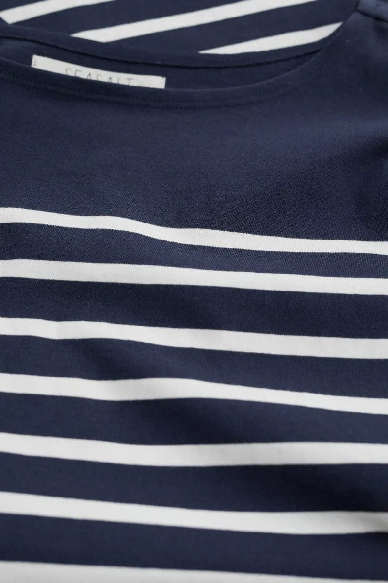 Seasalt Sailor Shirt - Falmouth Breton Maritime Chalk