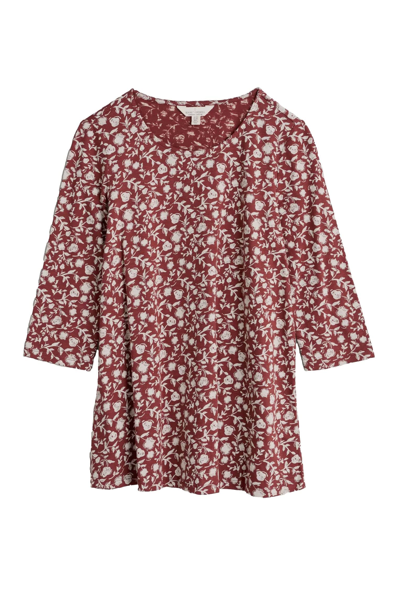 Seasalt Salt Bell Top - Reflection Floral Burgundy