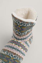 Seasalt Snooze Slipper Booties - Goldfinch Dusky Jade Multi