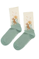 Seasalt Women's Bamboo Arty Socks - Privet Chalk Nettle B-AC17165_34794_OS