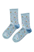 Seasalt Women's Bamboo Arty Socks - Siskin Song Blue Fog B-AC17165_31735_OS