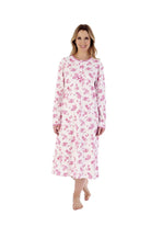 Slenderella Floral 45 Inch Interlock Nightdress - Pink