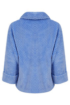 Slenderella Waffle Fleece Bed Jacket - Blue