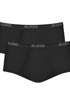 Sloggi Mens Basic Maxi Briefs - 2 Pack - Black