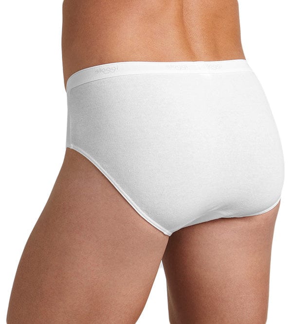 Sloggi Mens Basic Midi Briefs - 2 Pack - White