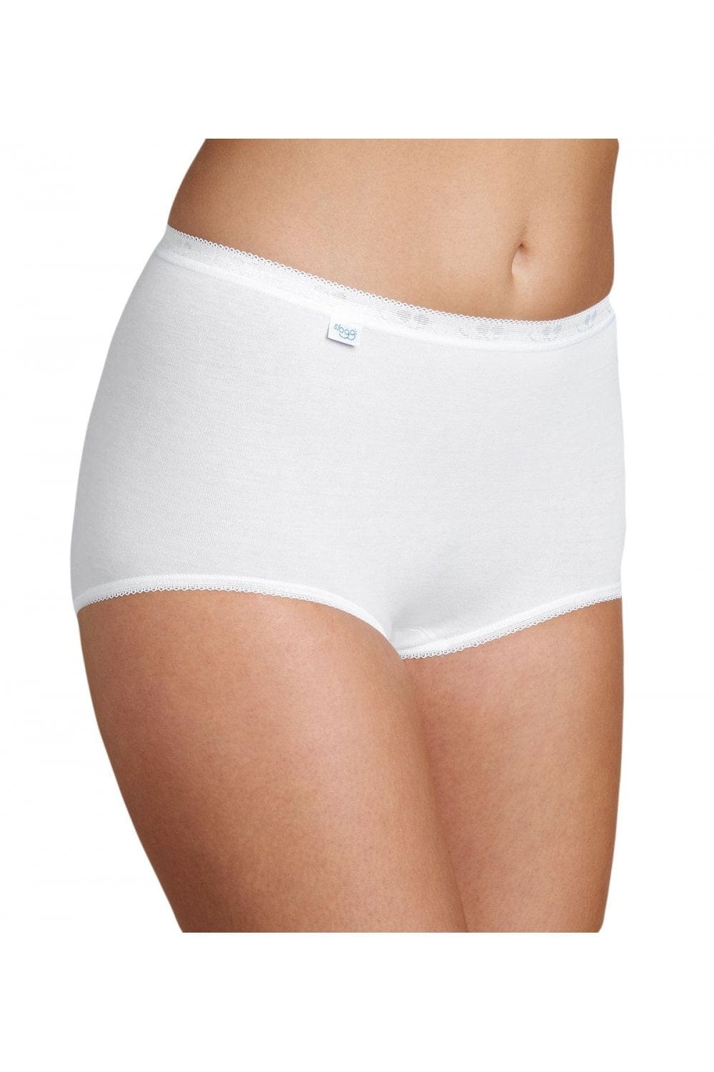 Sloggi Womens Basic Maxi Brief 3 Pack - White