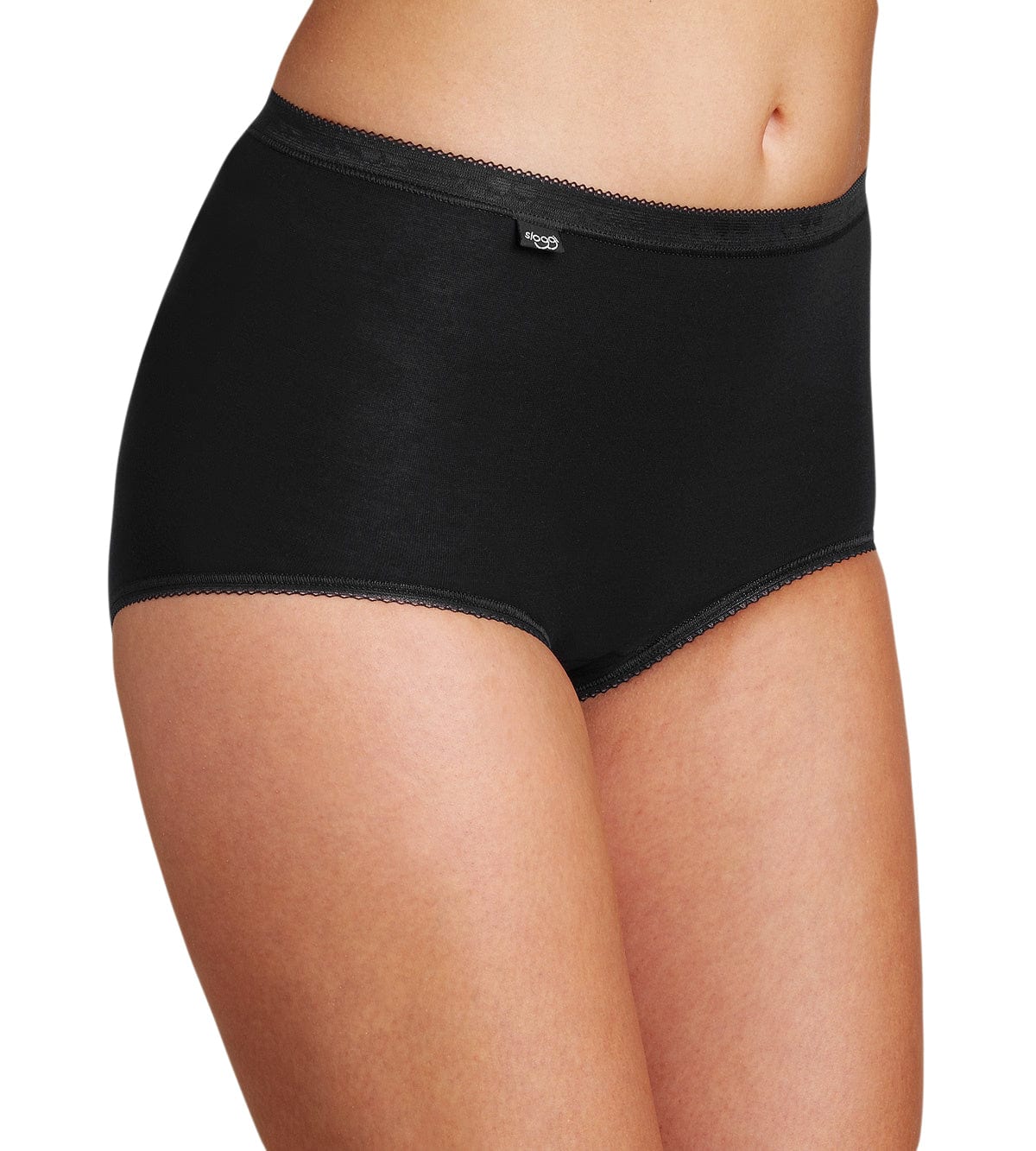 Sloggi Womens Basic Maxi Brief 4 Pack - Black