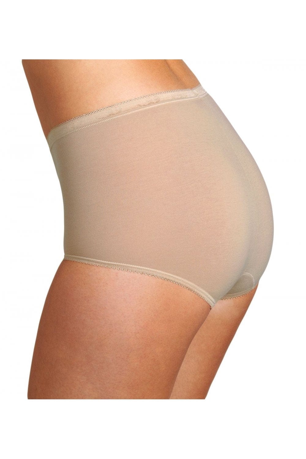 Sloggi Womens Basic Maxi Brief 4 Pack - Skin