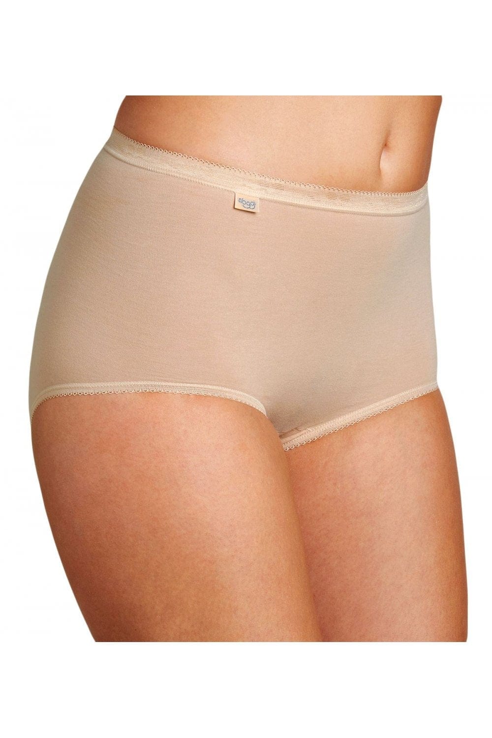 Sloggi Womens Basic Maxi Brief 4 Pack - Skin