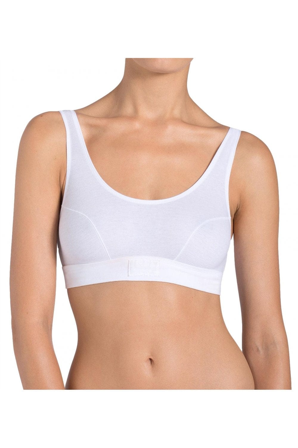 Sloggi Womens Double Comfort Top Stretch Bra Top - White