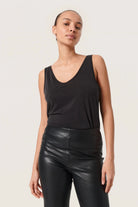 Soaked in Luxury Columbine Modal Sleeveless Top - Black