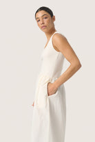 Soaked in Luxury Simone Sleeveless Dress - Whisper White