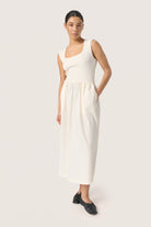 Soaked in Luxury Simone Sleeveless Dress - Whisper White