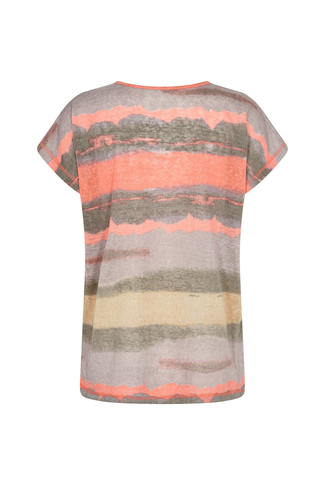 Soya Concept Aretha T-Shirt - Coral Haze Combi