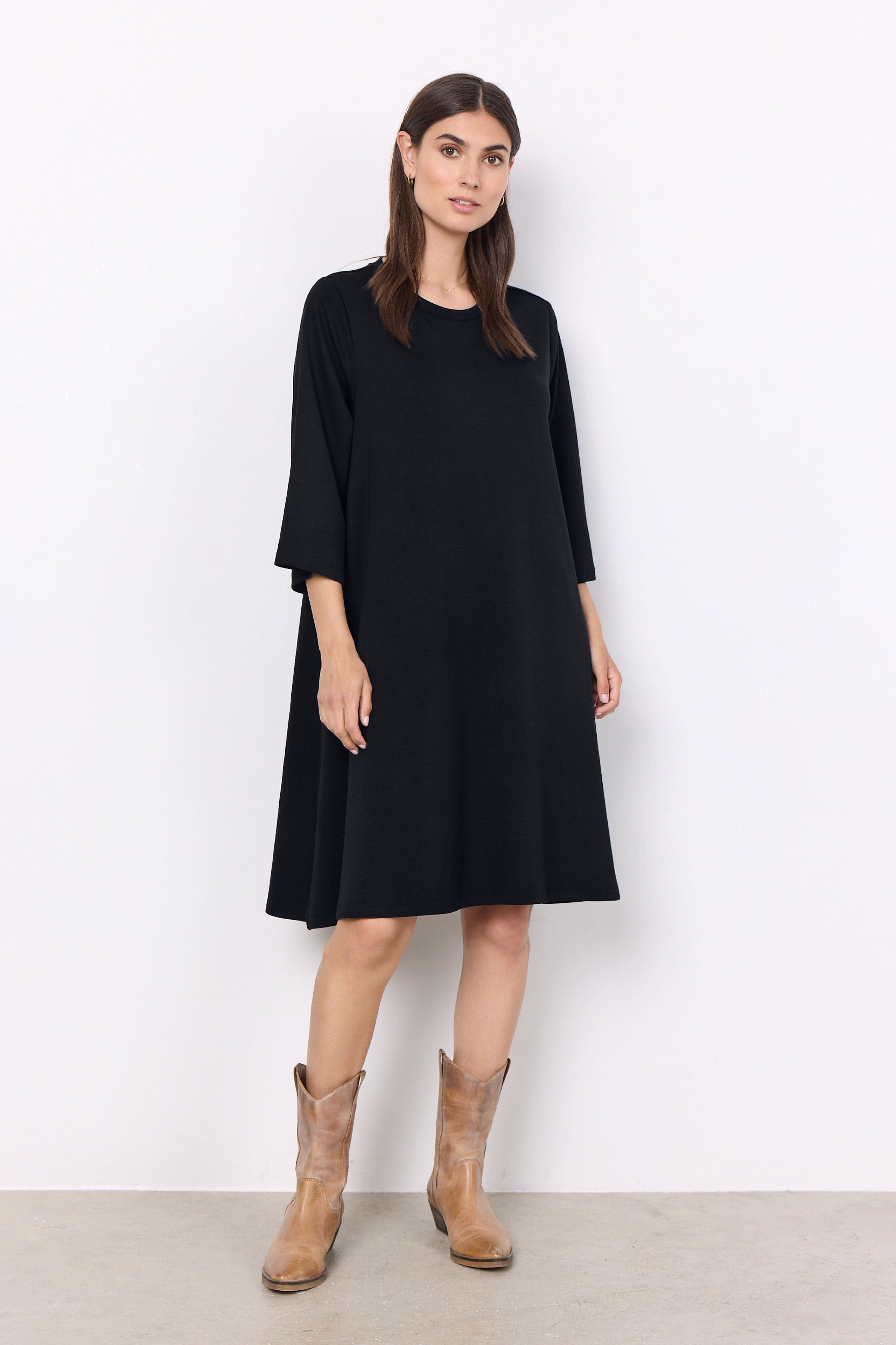 Soya Concept Banu Jersey Swing Dress - Black