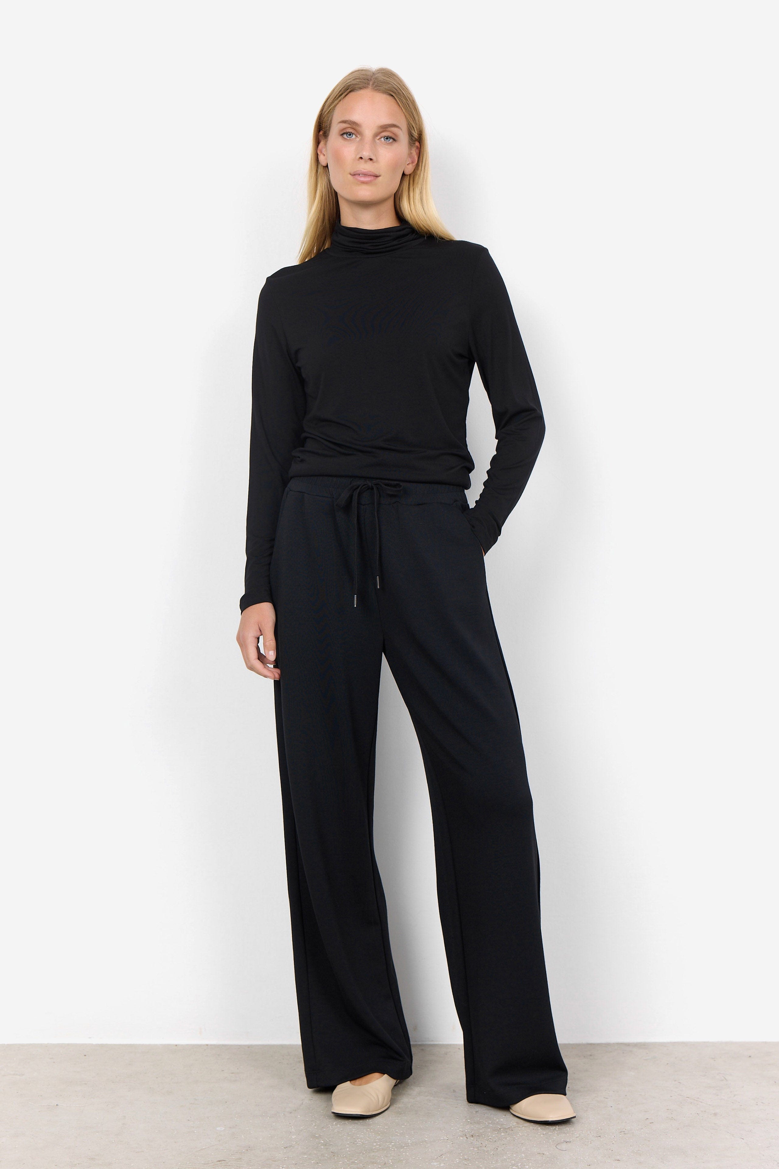 Soya Concept Banu Jersey Trousers - Black