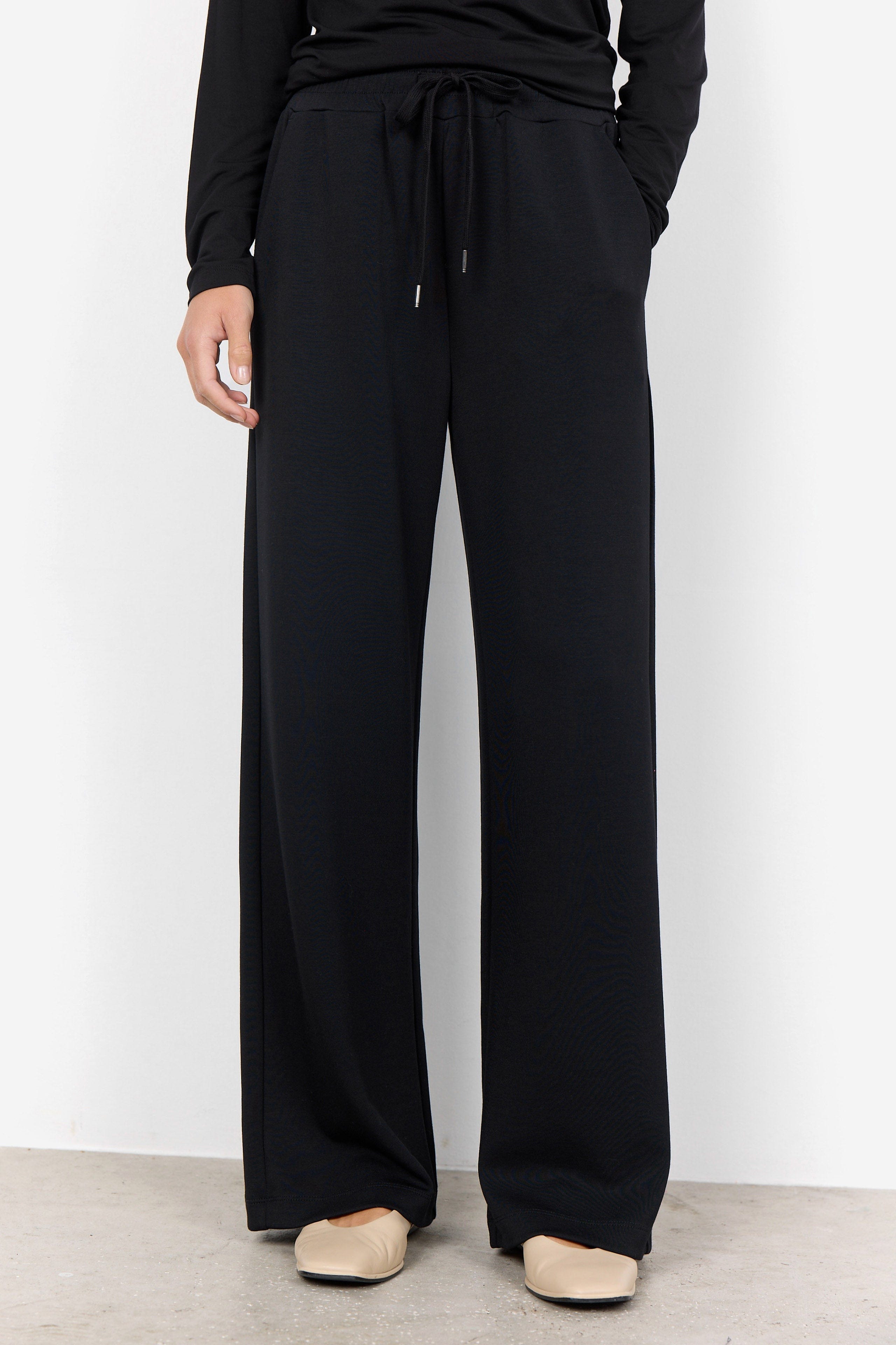 Soya Concept Banu Jersey Trousers - Black