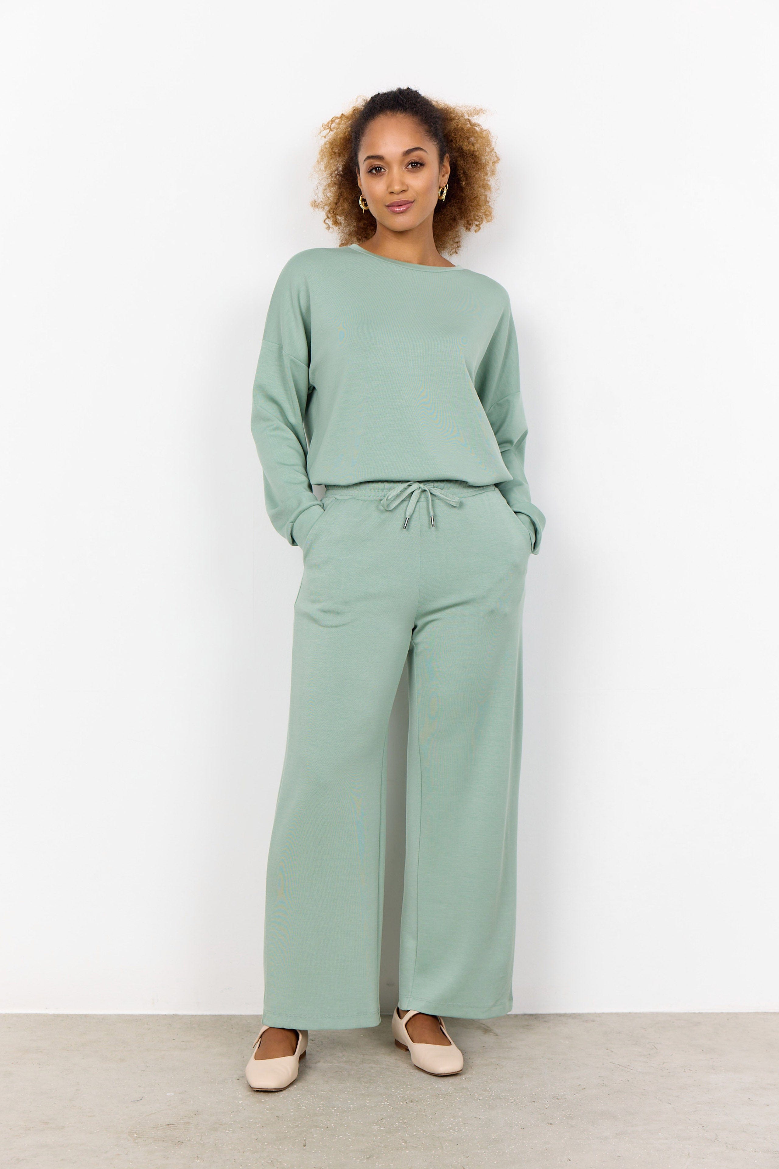 Soya Concept Banu Lounge Trousers -  Mineral Green