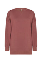 Soya Concept Banu Plain Long Sleeve Sweatshirt - Wine