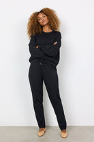 Soya Concept Banu Tapered Lounge Trousers - Black