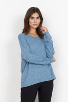 Soya Concept Biara Supersoft Jumper - Bright Blue Melange