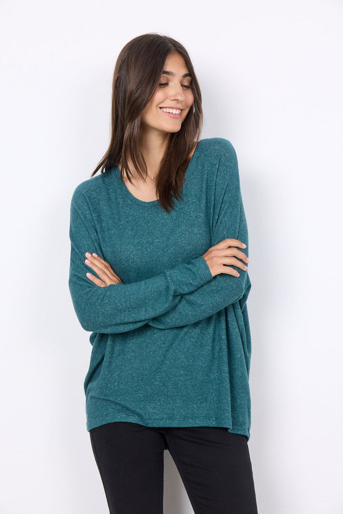 Soya Concept Biara Supersoft Jumper - Shady Green Melange – Potters of ...