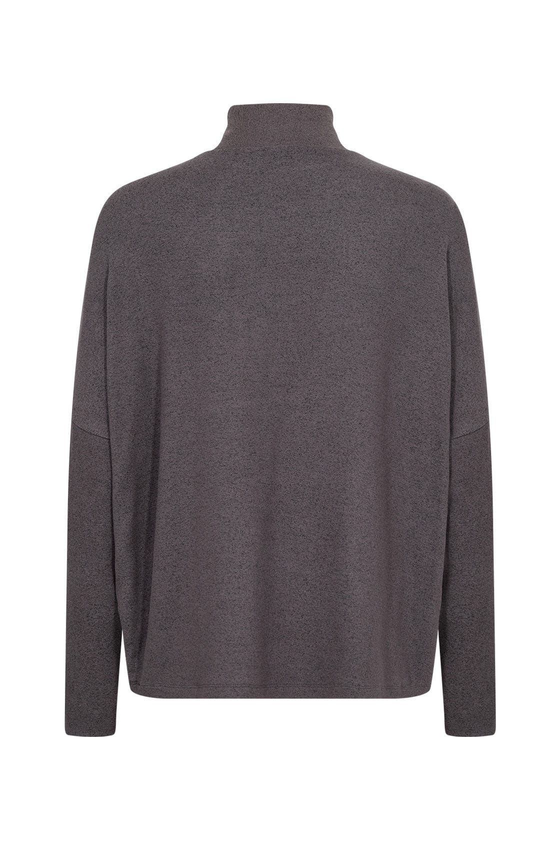 Soya Concept Biara Supersoft Turtle Neck Jumper - Dark Grey Melange