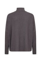 Soya Concept Biara Supersoft Turtle Neck Jumper - Dark Grey Melange