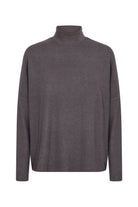 Soya Concept Biara Supersoft Turtle Neck Jumper - Dark Grey Melange