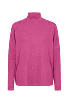 Soya Concept Biara Supersoft Turtle Neck Jumper - Fuchsia Melange