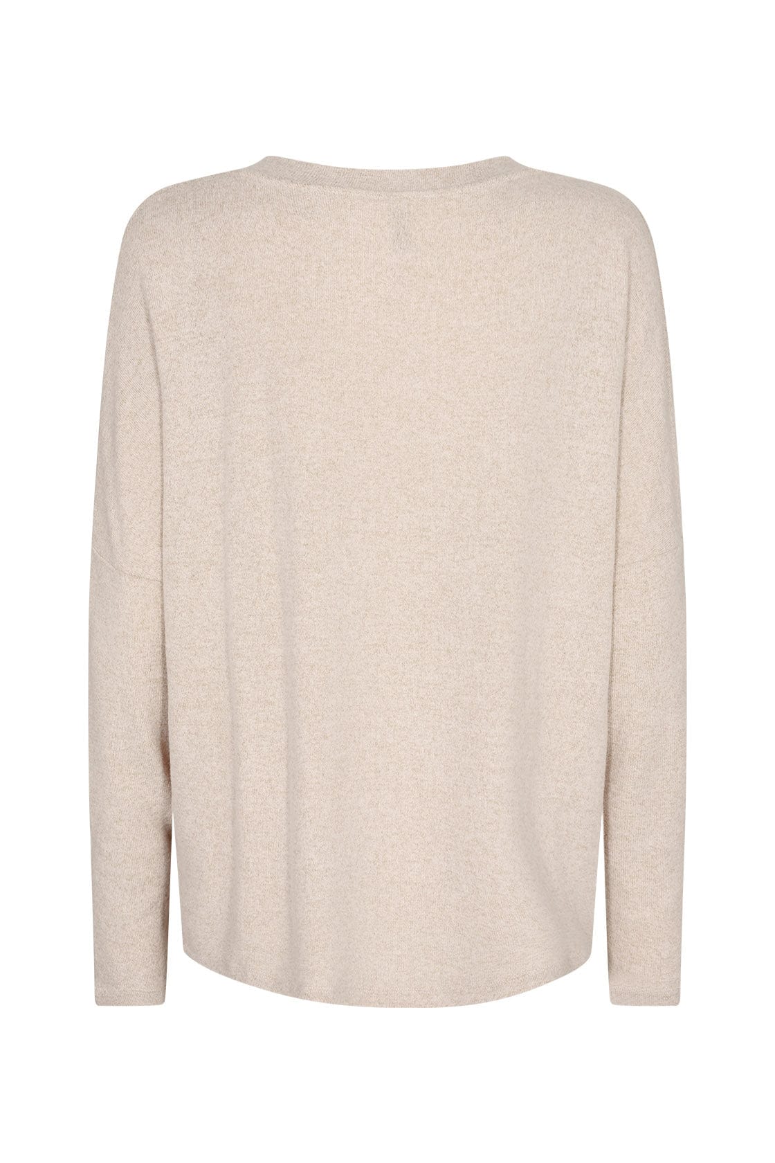 Soya Concept Biara Supersoft V-Neck Jumper - Cream Melange