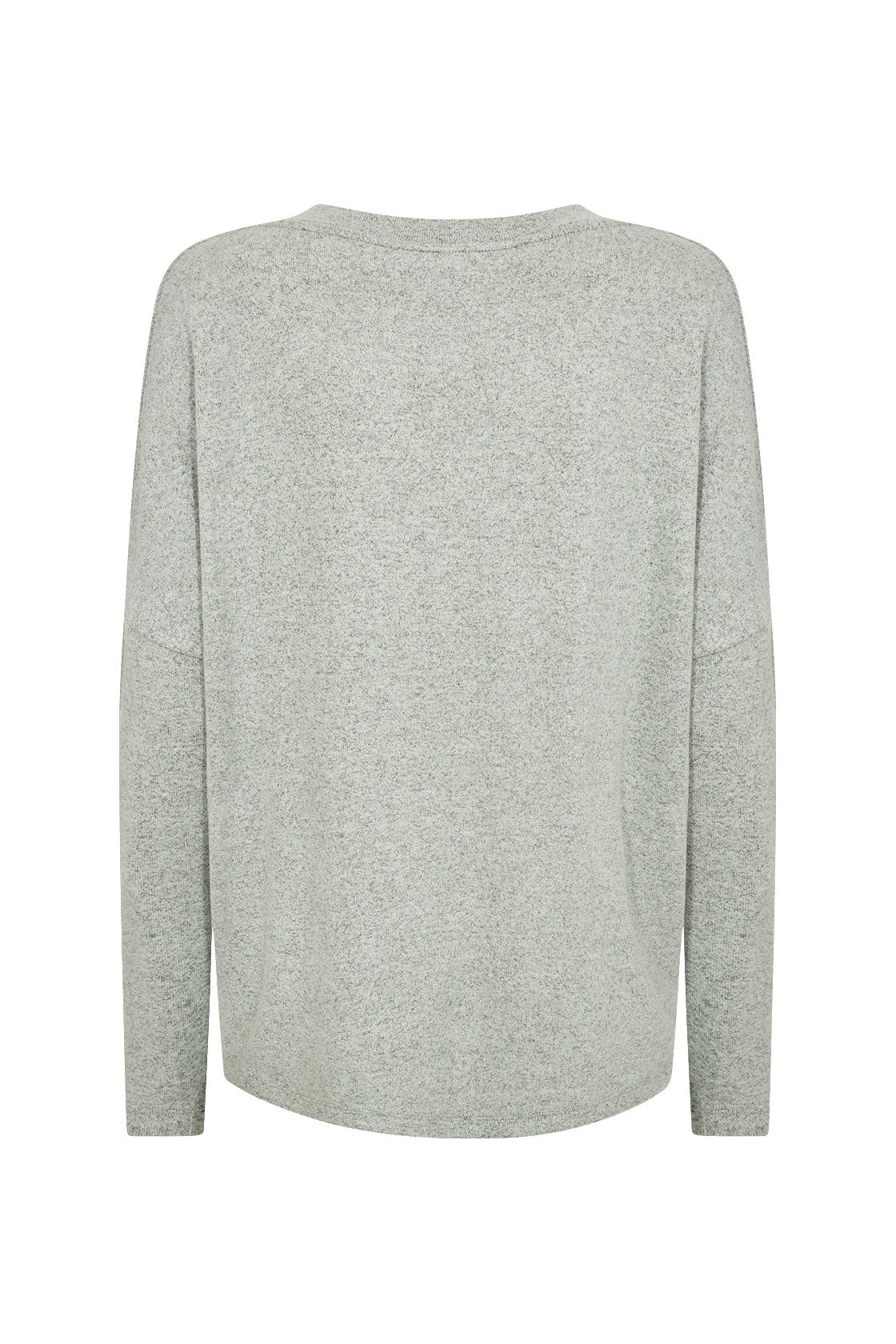 Soya Concept Biara Supersoft V-Neck Jumper - Mineral Green Melange