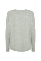 Soya Concept Biara Supersoft V-Neck Jumper - Mineral Green Melange