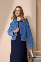 Soya Concept Dolores Denim Jacket - Medium Blue Denim