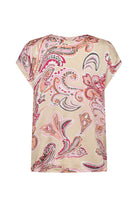 Soya Concept Dorina Paisley Print Top - Pink Combi