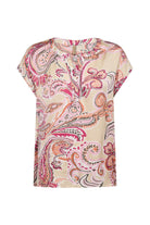 Soya Concept Dorina Paisley Print Top - Pink Combi