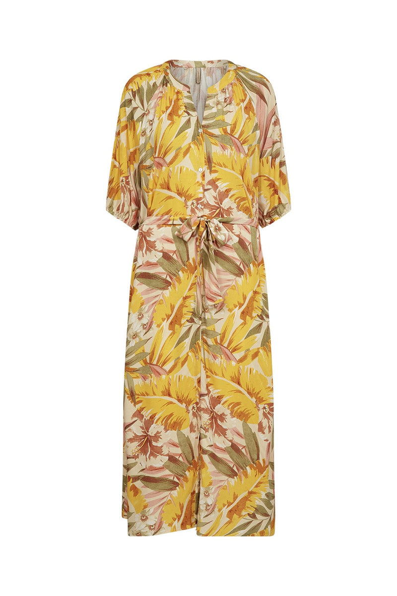 Soya Concept Elyse Dress - Golden Yellow Combi – Potters of Buxton