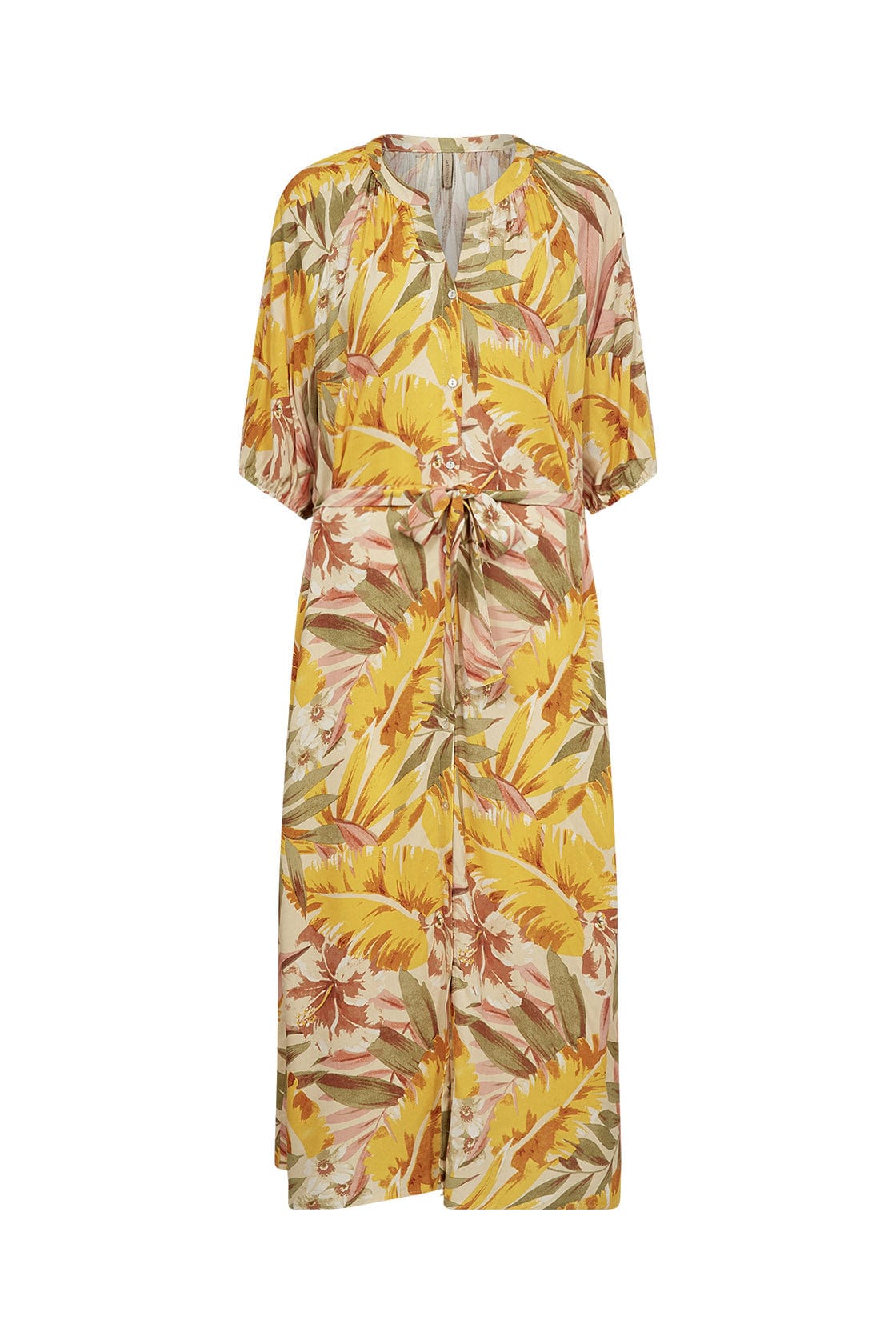 Soya Concept Elyse Dress - Golden Yellow Combi – Potters of Buxton