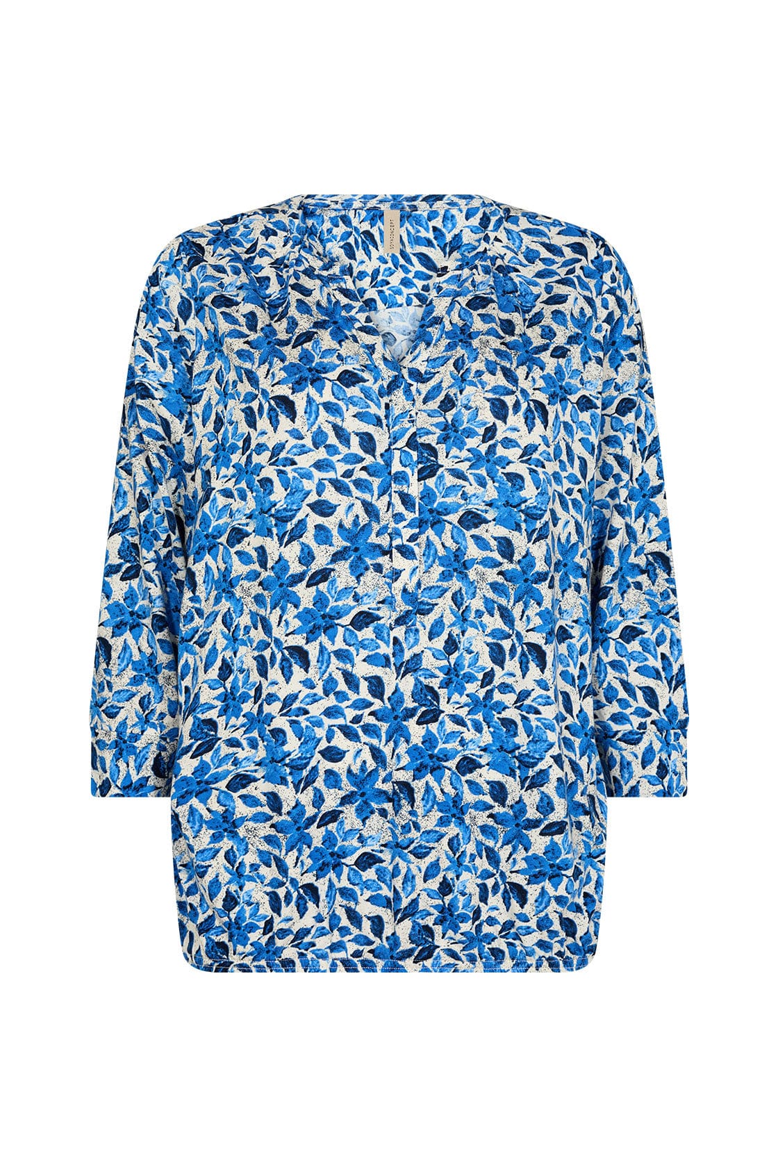 Soya Concept Felicity Floral Printed Blouse - Bright Blue Combi ...