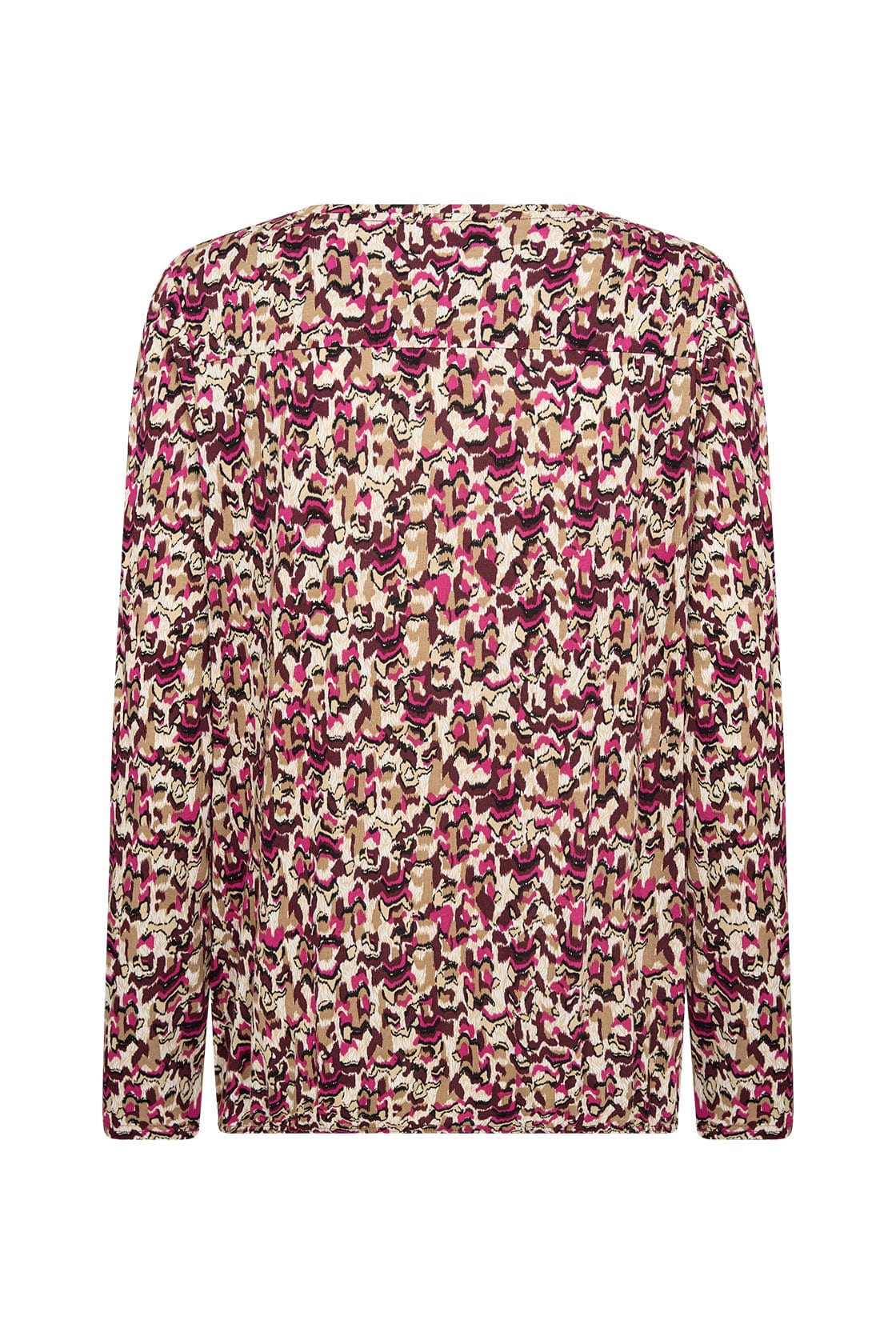 Soya Concept Felicity Printed Jersey Top - Fuchsia Combi